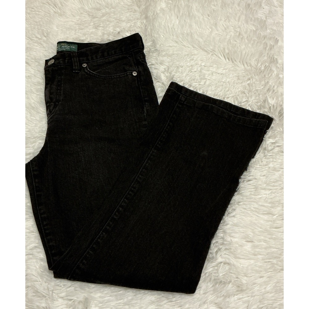 Lauren Ralph Lauren‎ Women's Petite 10 Boot Cut Black wash denim Jeans